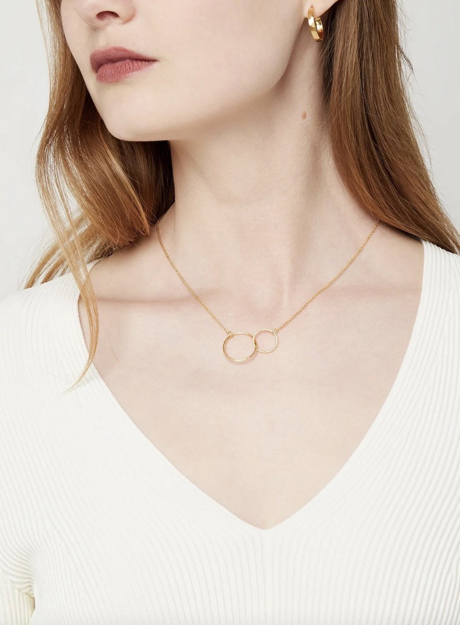 Halskette Double Plainin in Gold von Pernille Corydon über De Bijenkorf
