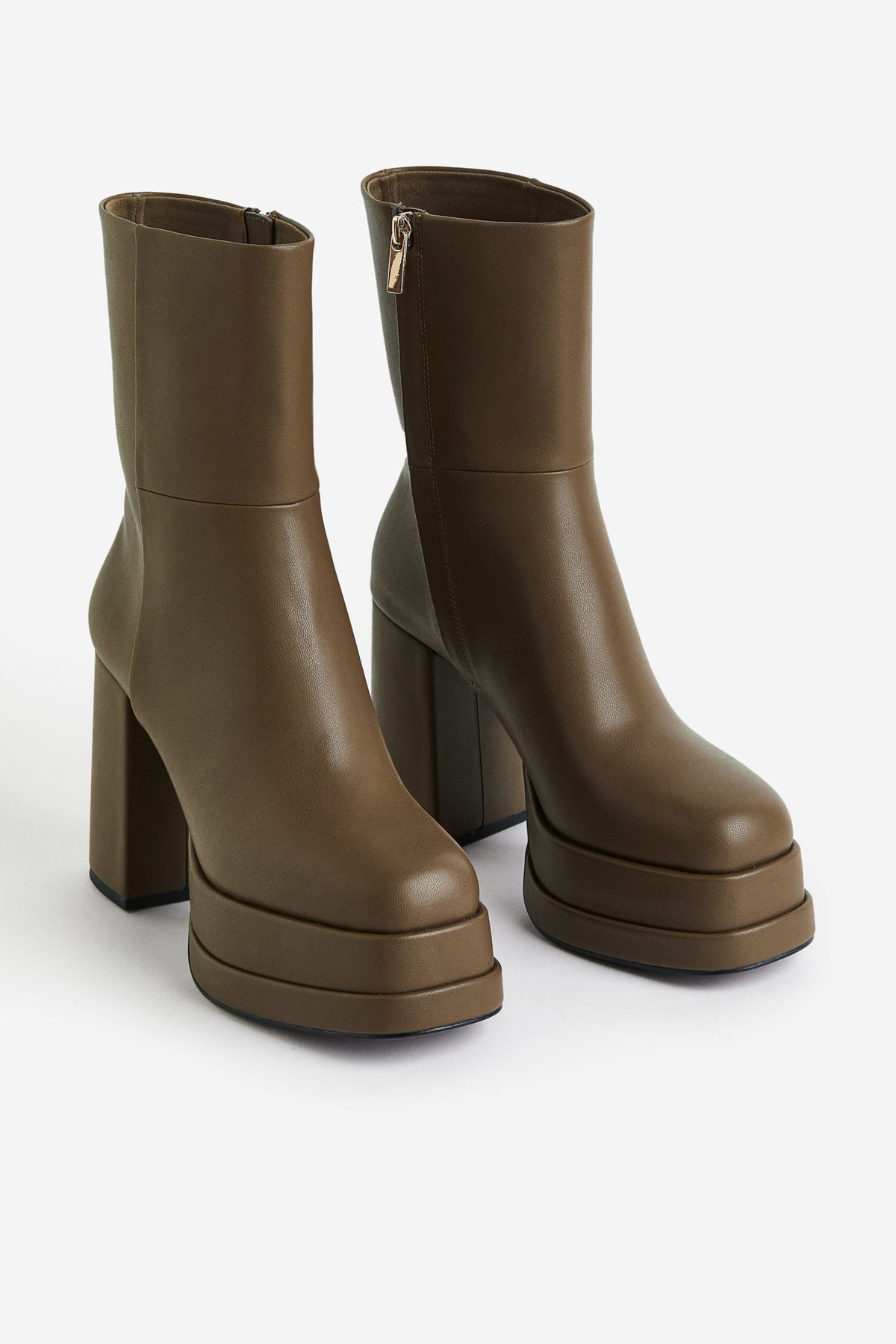 Hohe Plateau-Boots Khaki
