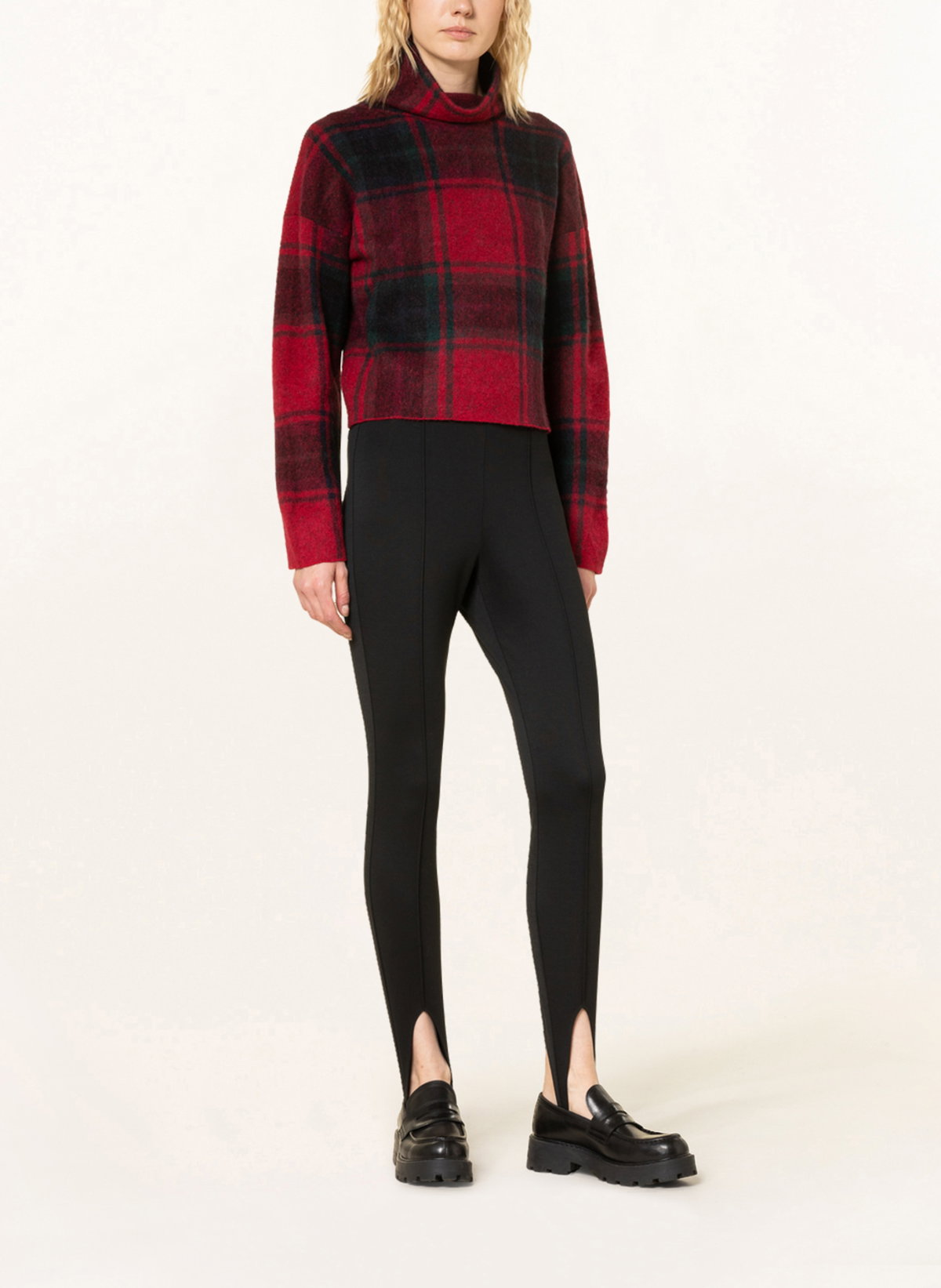 POLO RALPH LAUREN schwarze Leggings mit Steg