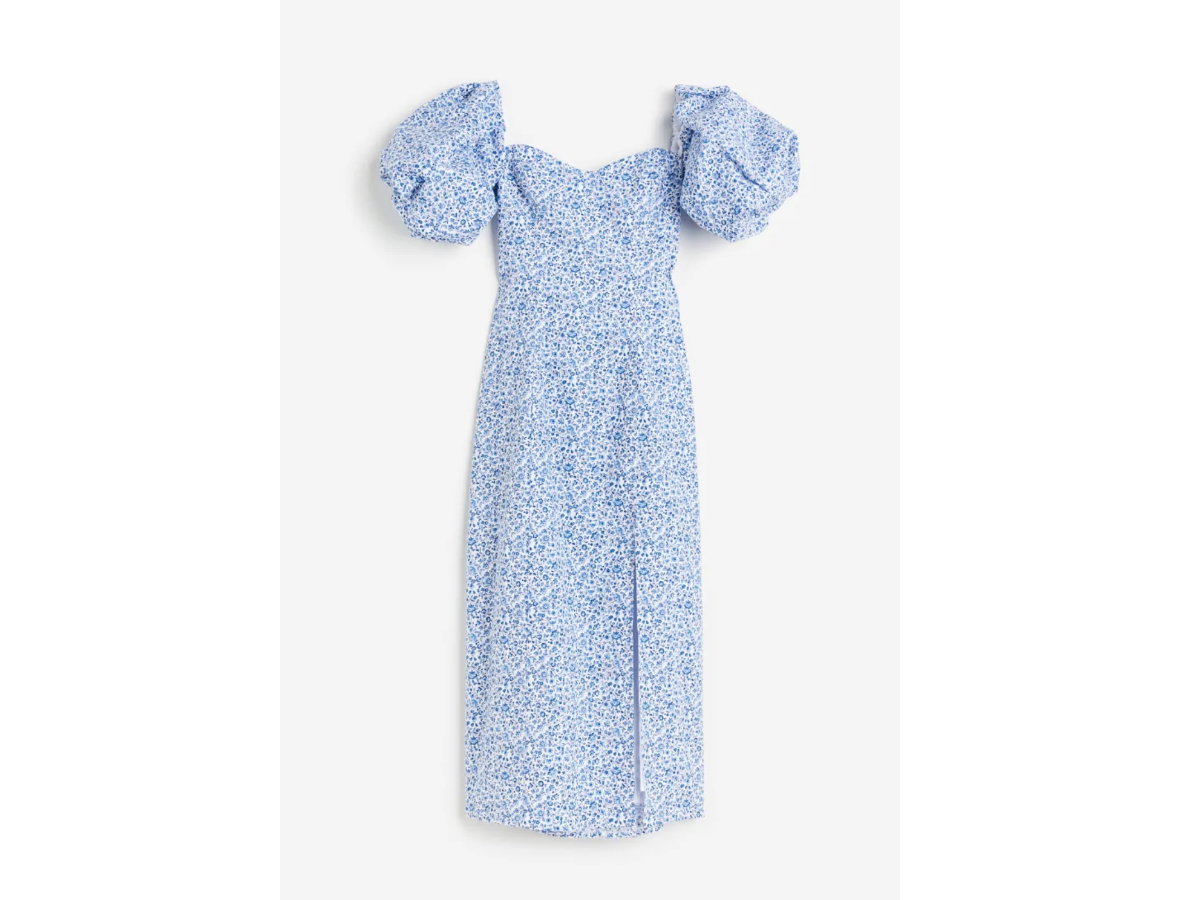 Midikleid Blumen H&M