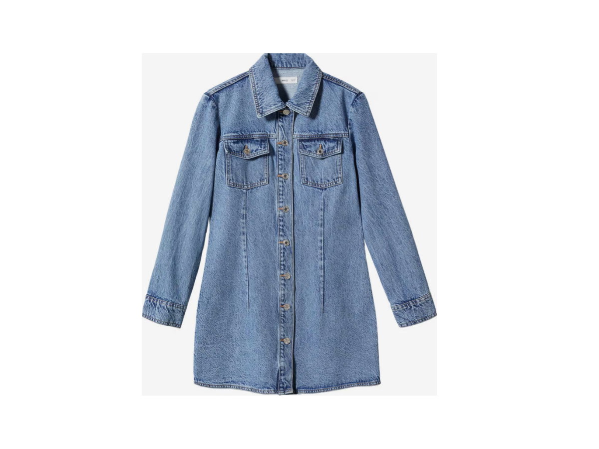 Jeanskleid "Tracy" von Mango mit durchgehender Knopfleiste