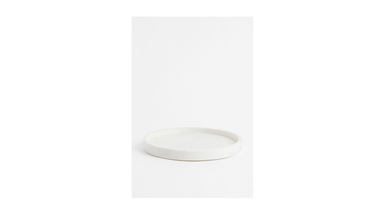 Rundes Marmortablett
