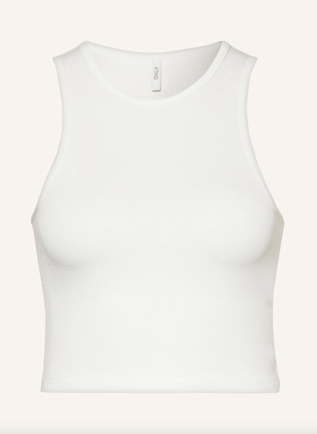 Cropped-Top von Only in Weiß über Breuninger, ca. 15 Euro