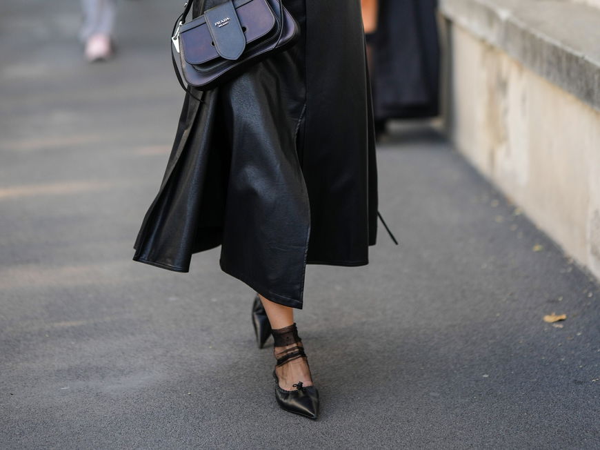 Streetstyle mit spitzen Ballerinas