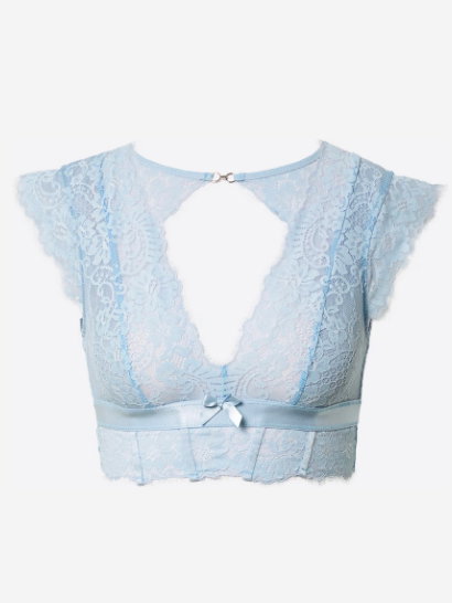 Blaues Bustier