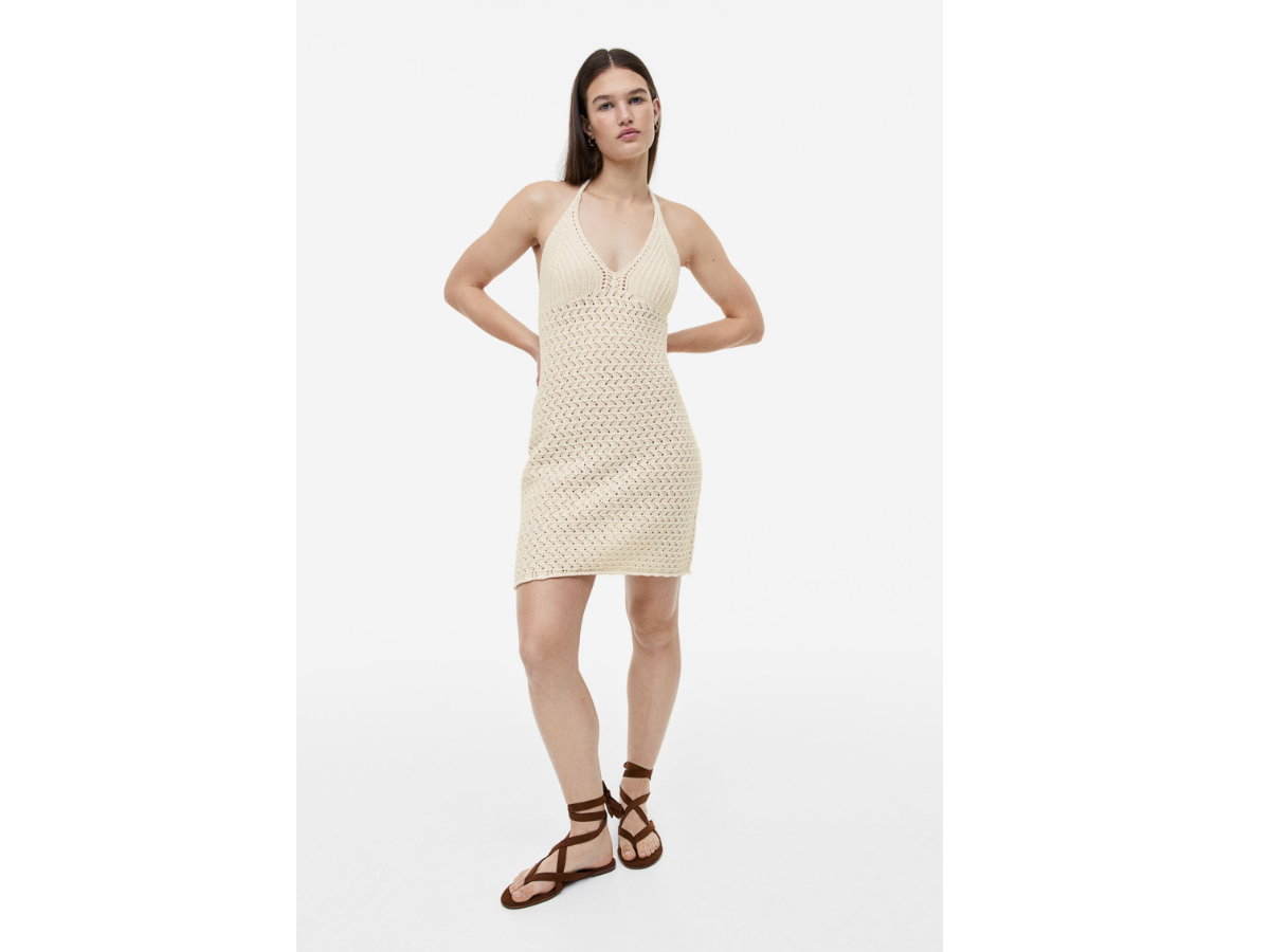 Kleid in Häkeloptik