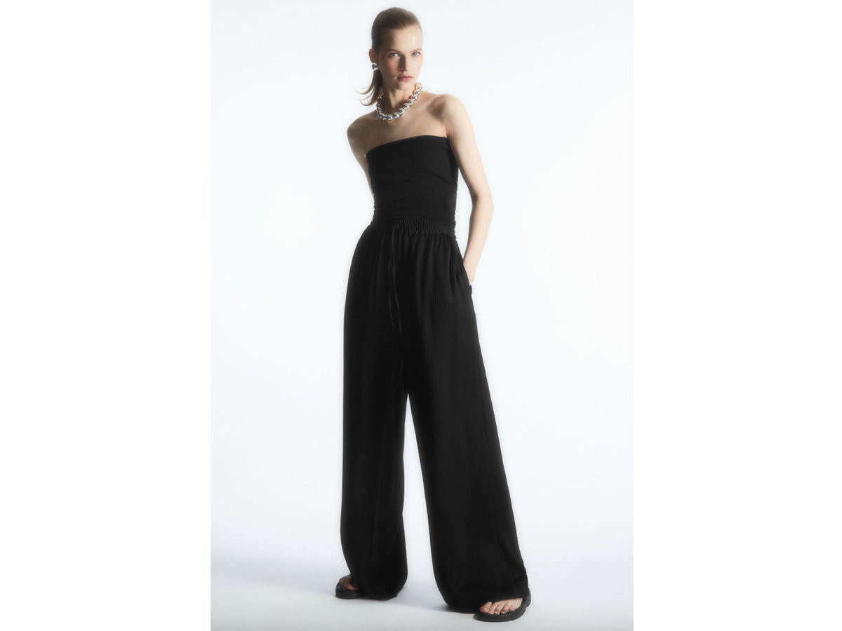Lange Hose mit hohem Bund