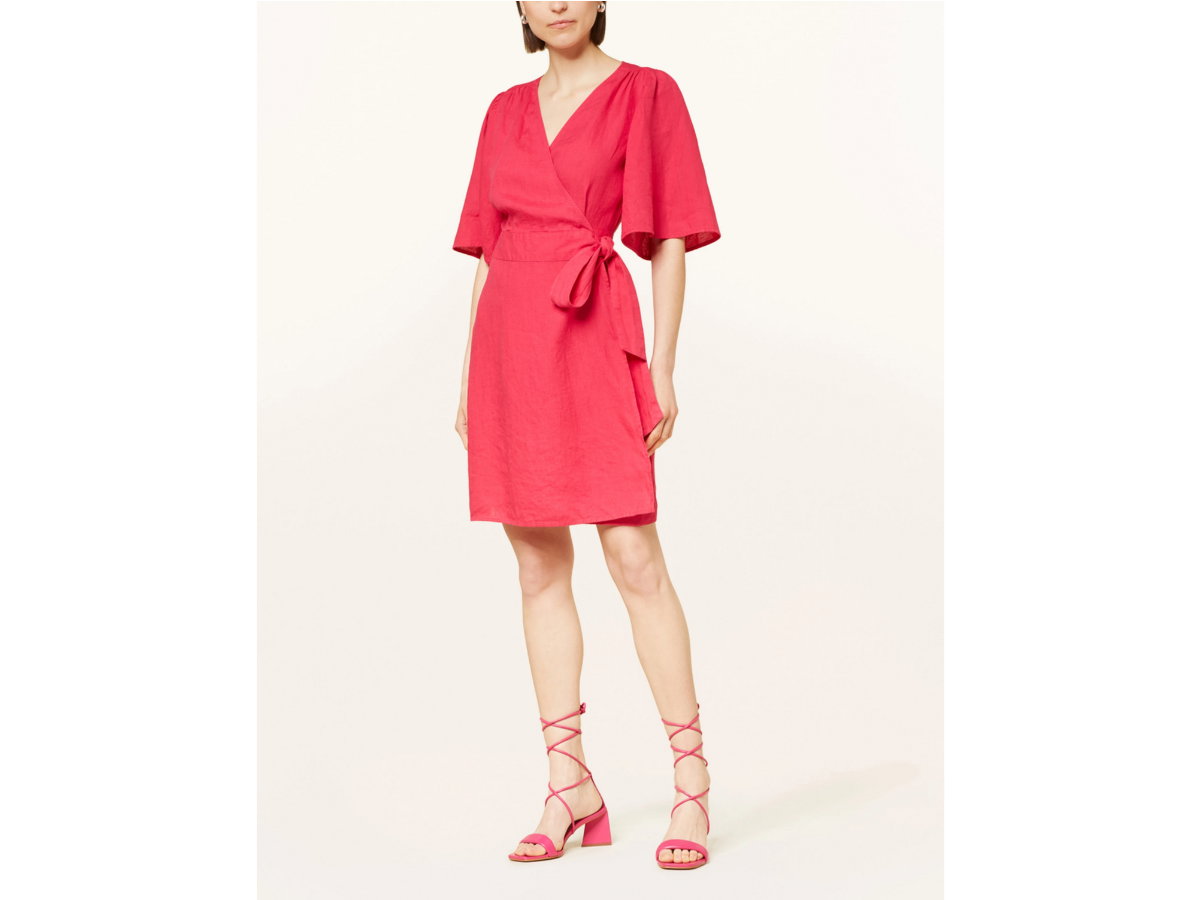 Wickelkleid Leinen