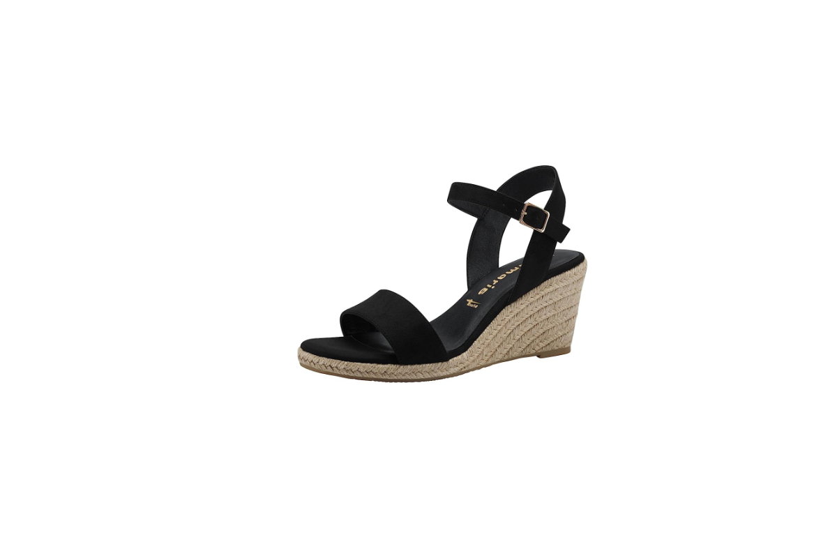 Schwarze Sandale