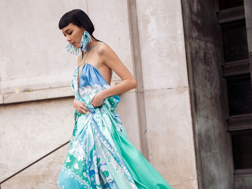 Streetstyle mit Maxi-Kleid