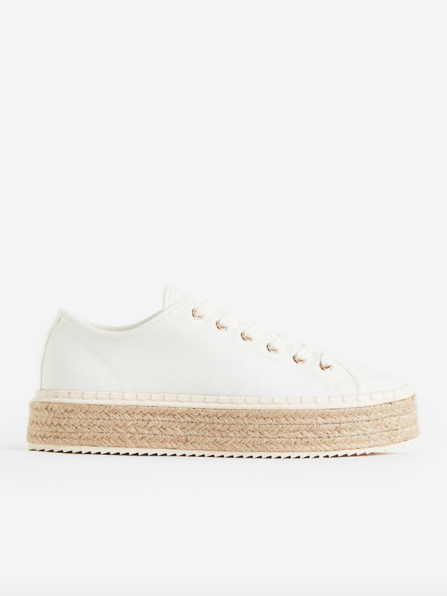 Weiße Espadrilles-Sneaker von H&M