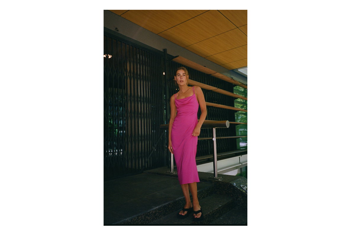Frau träg Tube-Dress