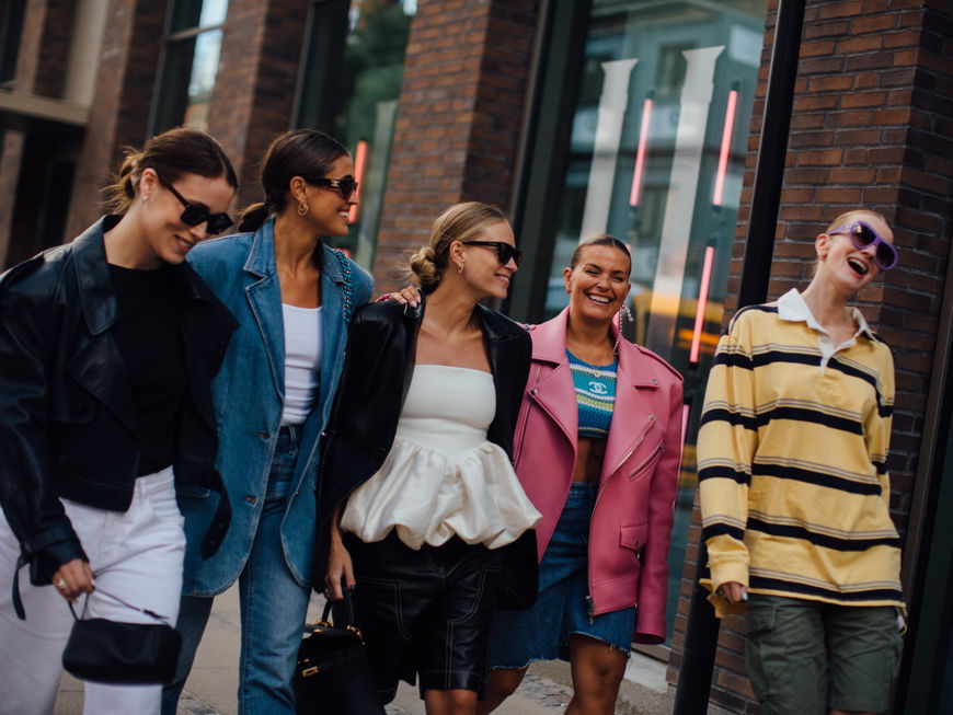Fünf Frauen auf der Copenhagen Fashion Week