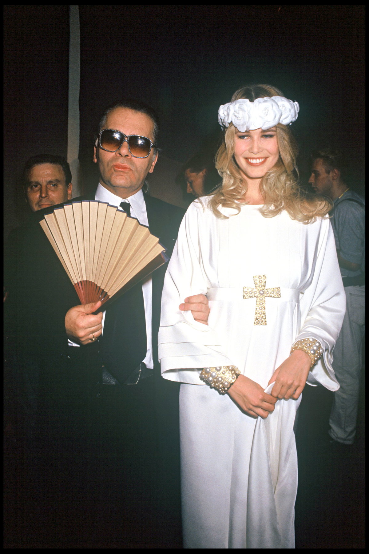 Karl Lagerfeld und Claudia Schiffer 1992
