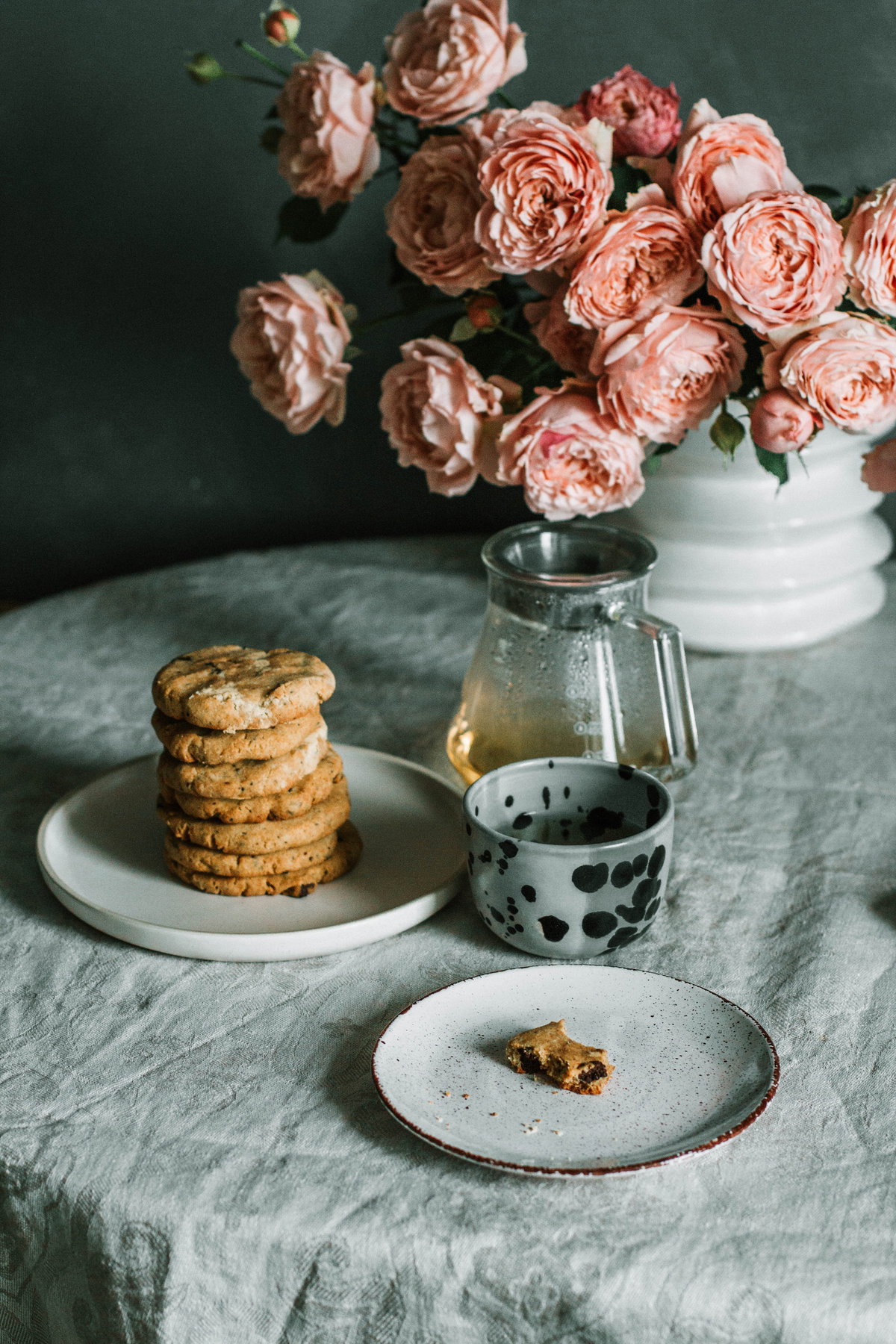 Kekse und Blumen