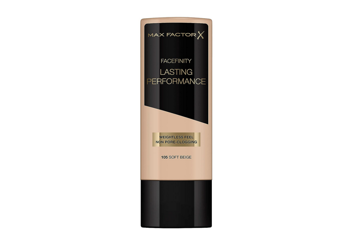 Max Factor Lasting Performance Foundation Soft Beige 105 – Langanhaltendes Flüssig Make-up – Für die perfekte
