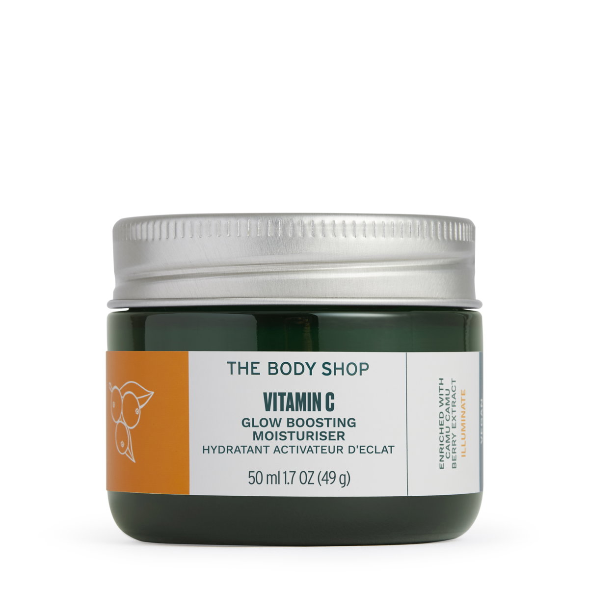 Die Vitamin C Glow Boosting Feuchtigkeitscreme spendet 24 Stunden Feuchtigkeit