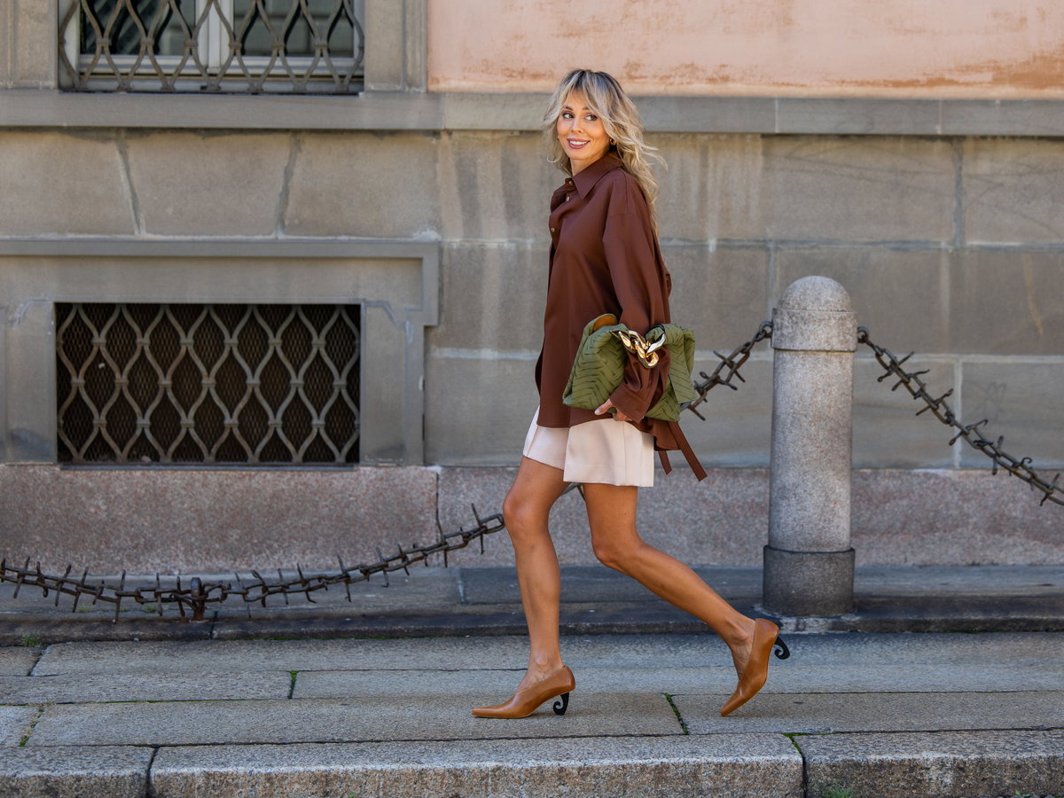 Frau streetstyle