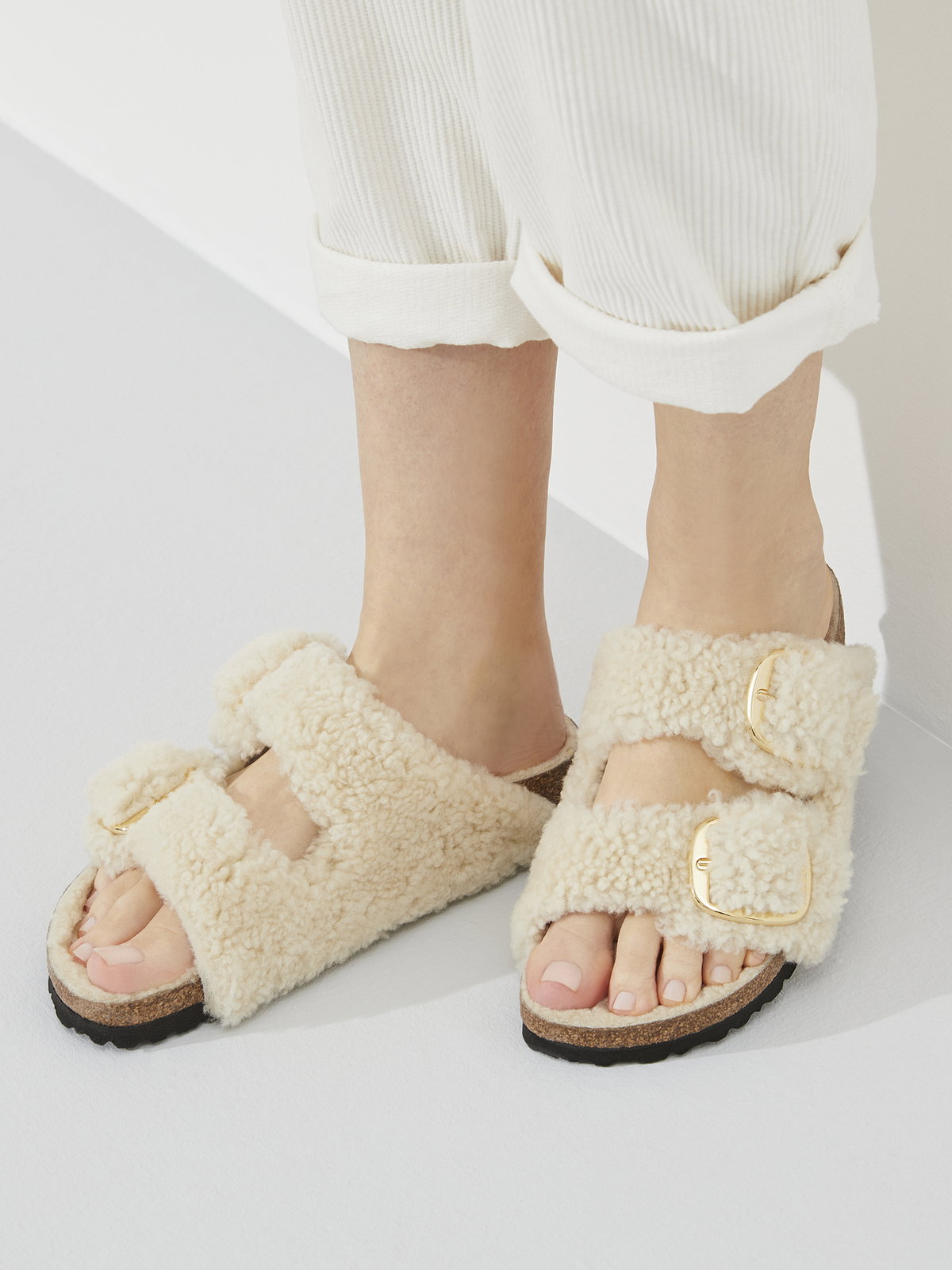 Birkenstock Shearling Sandale