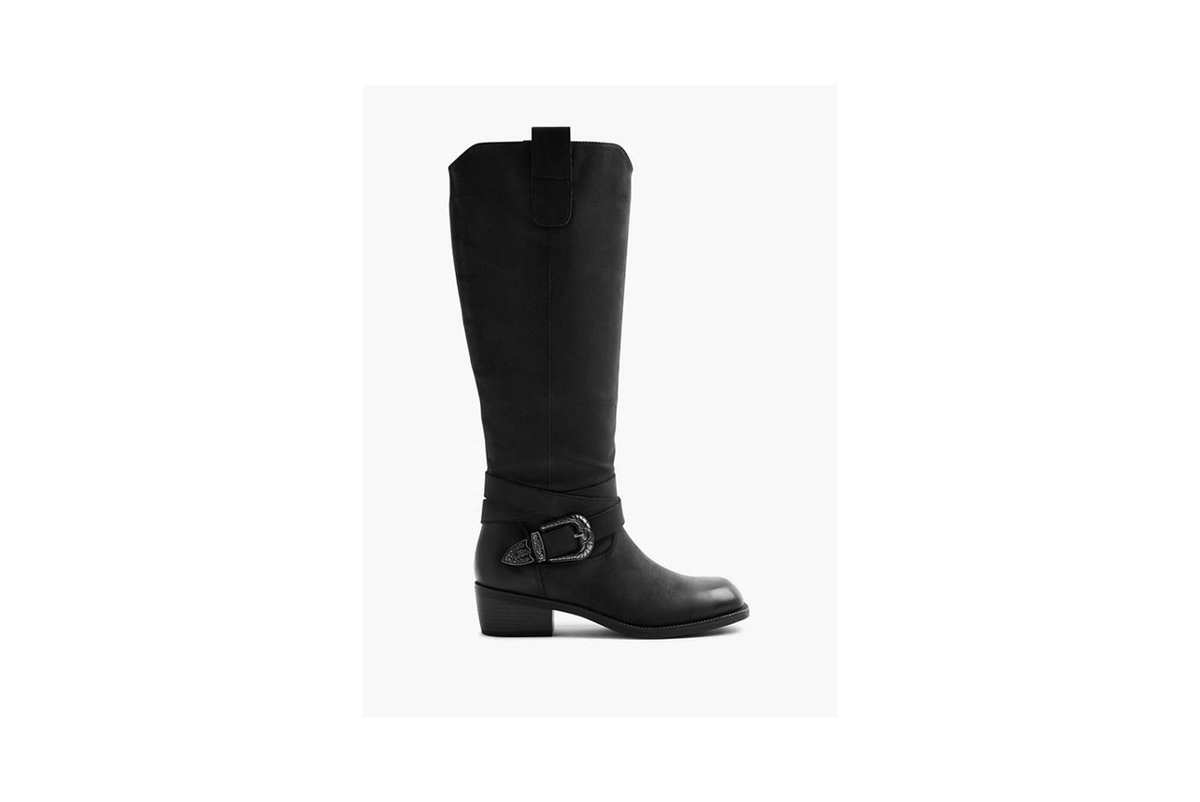 Schwarzer Cowboy Stiefel von Deichmann