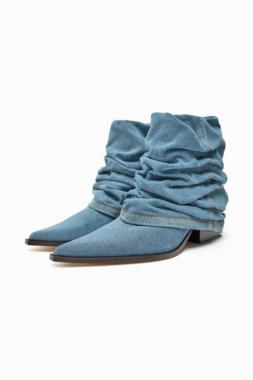 Zara Boots aus Denim
