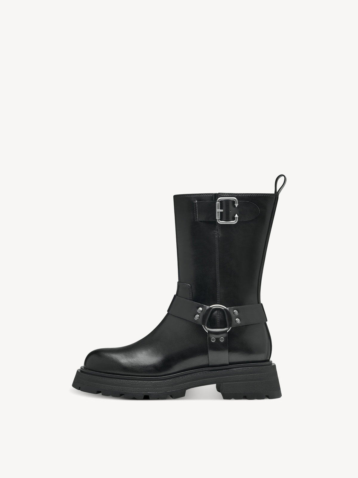 Biker Boots mit Blockabsatz