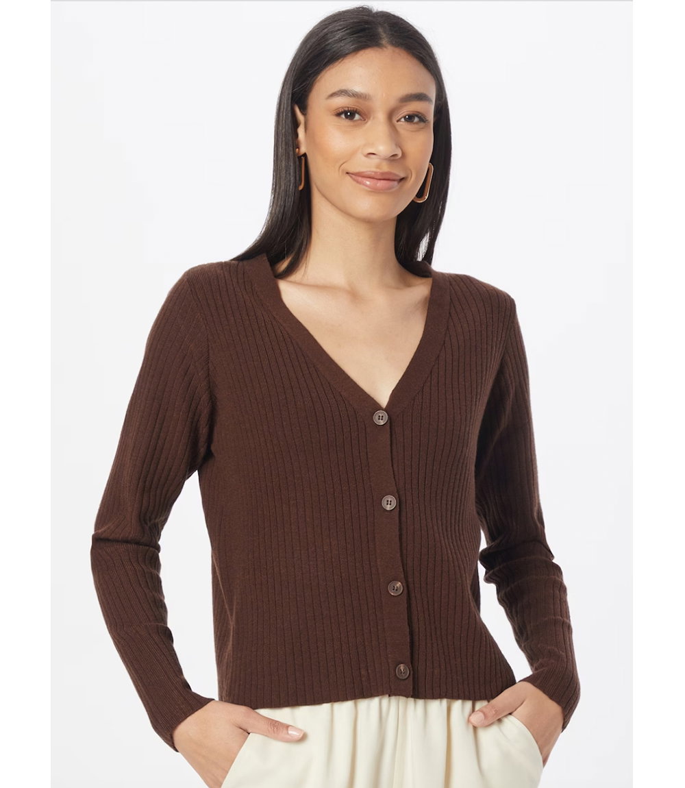 Brauner Cardigan von Pieces