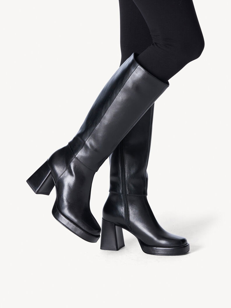 Schwarzer Absatzstiefel von Tamaris