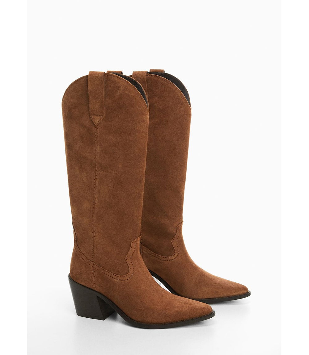 Braune Cowboyboots von Mango
