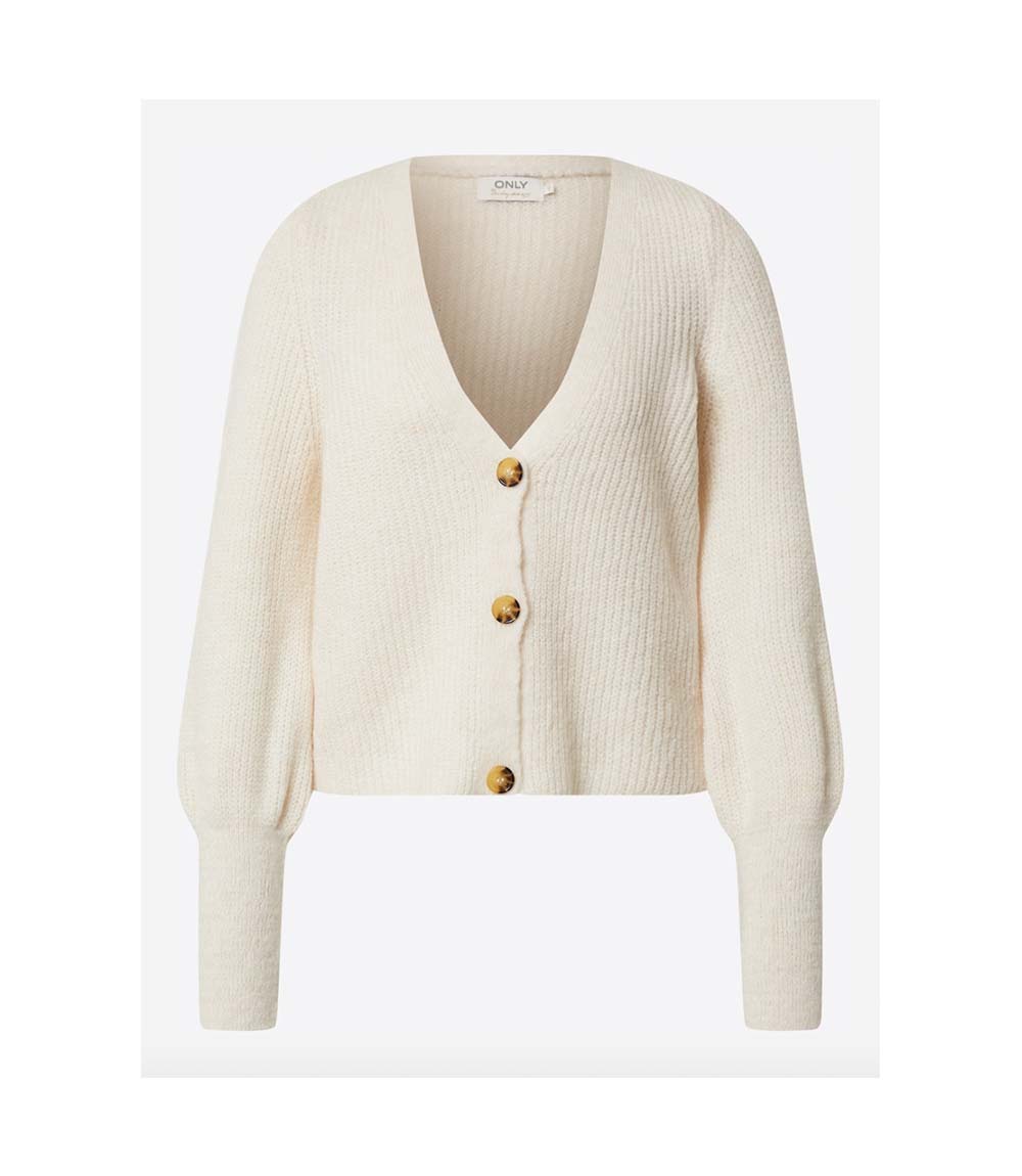 Cremefarbener Cardigan von Only