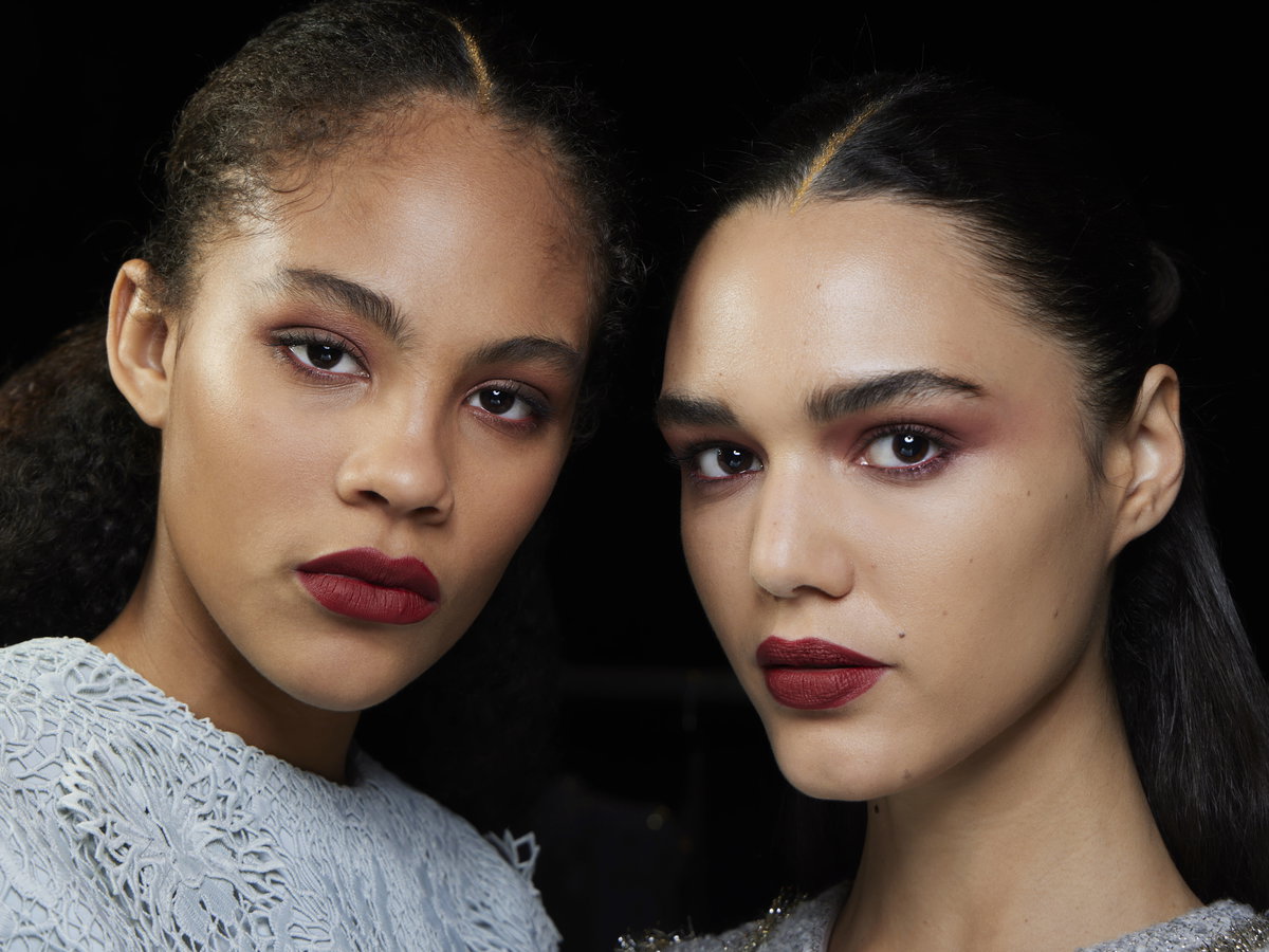 Models mit festlichem Make-up
