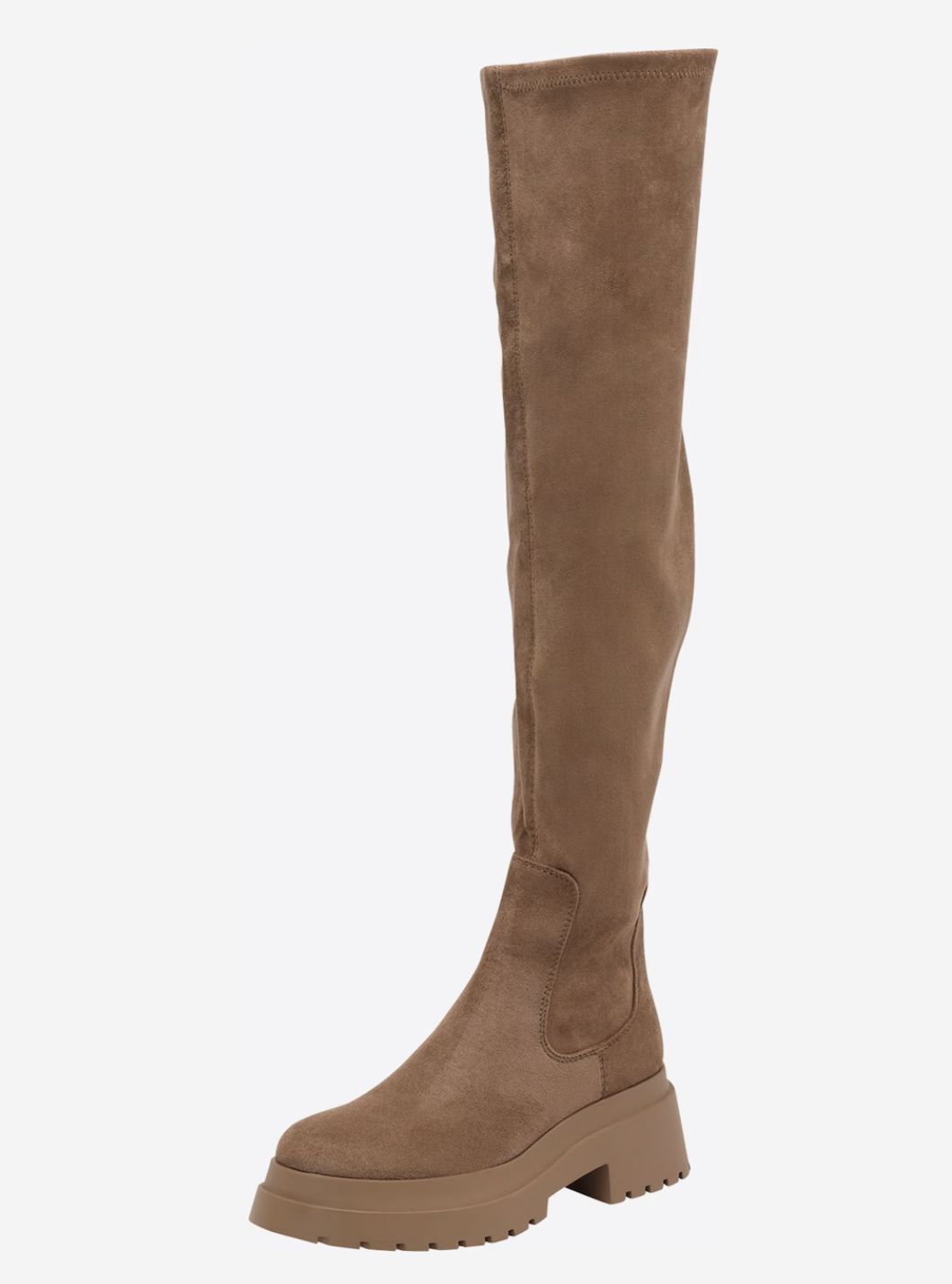 Overknee Stiefel in Hellbraun von About you