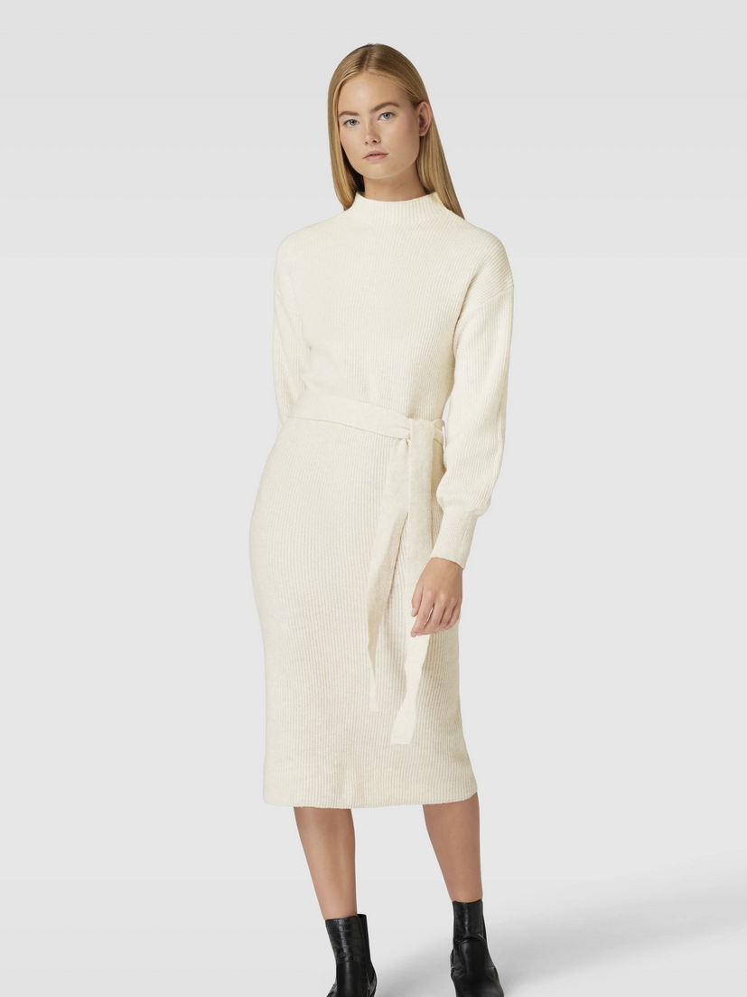 Strickkleid mit Turtleneck Modell 'THILDE' in ecru Only