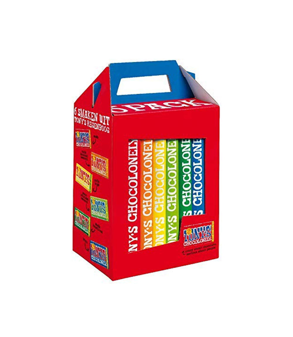 Schokoladen-Tafel-Rainbow-Pack von Tony's Chocolonely