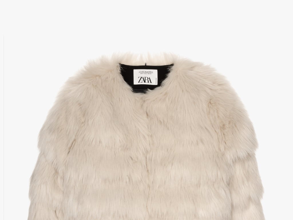 Kurze Felljacke von Zara