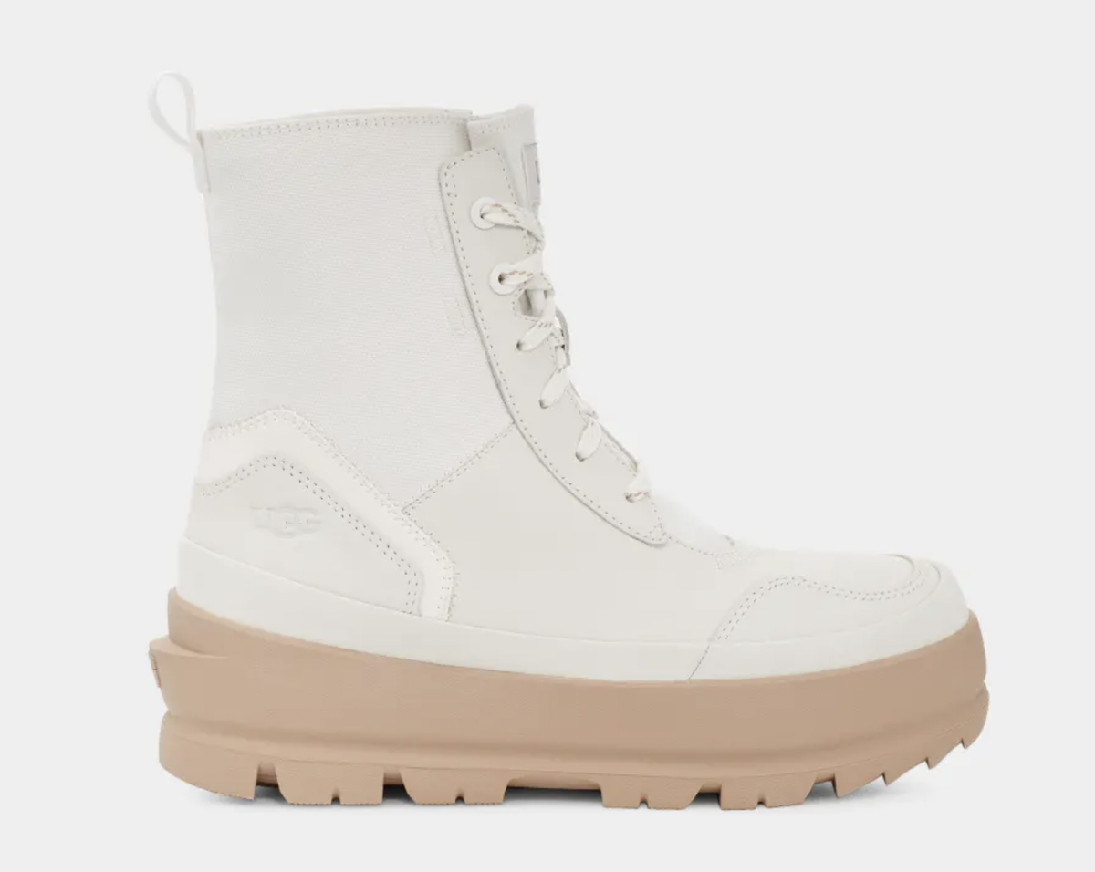 Damen The UGG Lug in Cremefarben High Top Sneaker