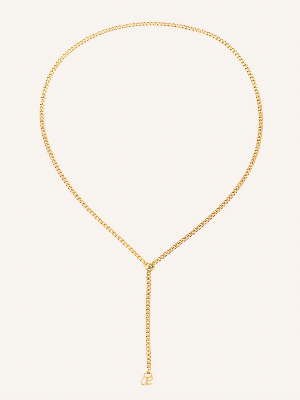 Goldene Kette mit langem Anhäger von Ariane Ernst