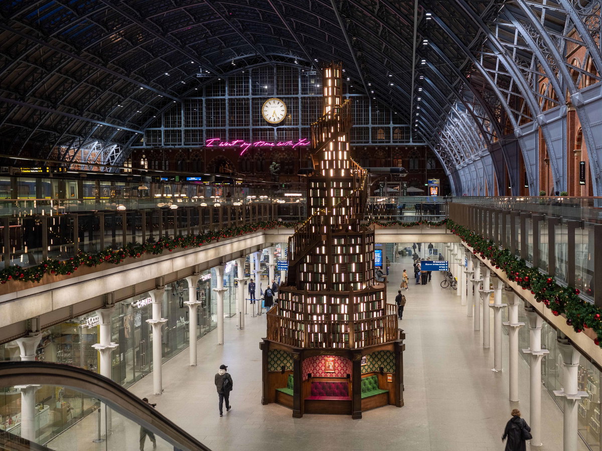 St. Pancras Station Book Tree