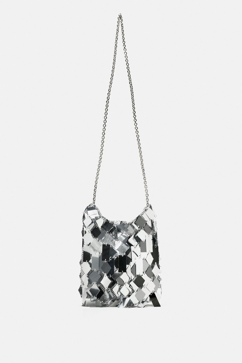 Silberne Tasche