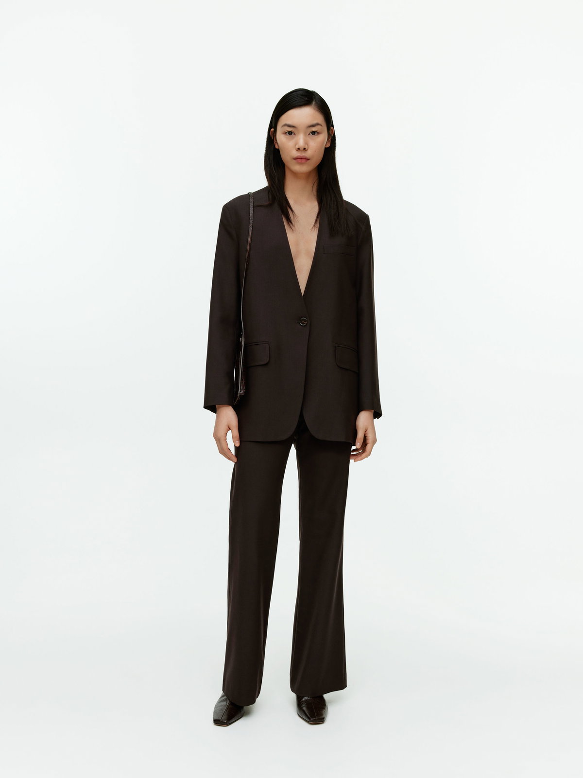 Arket brauner Zweiteiler mit Hose und Blazer