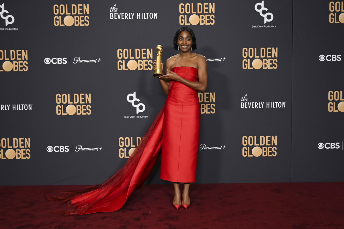 Ayo Edebiri auf den Golden Globes 2024