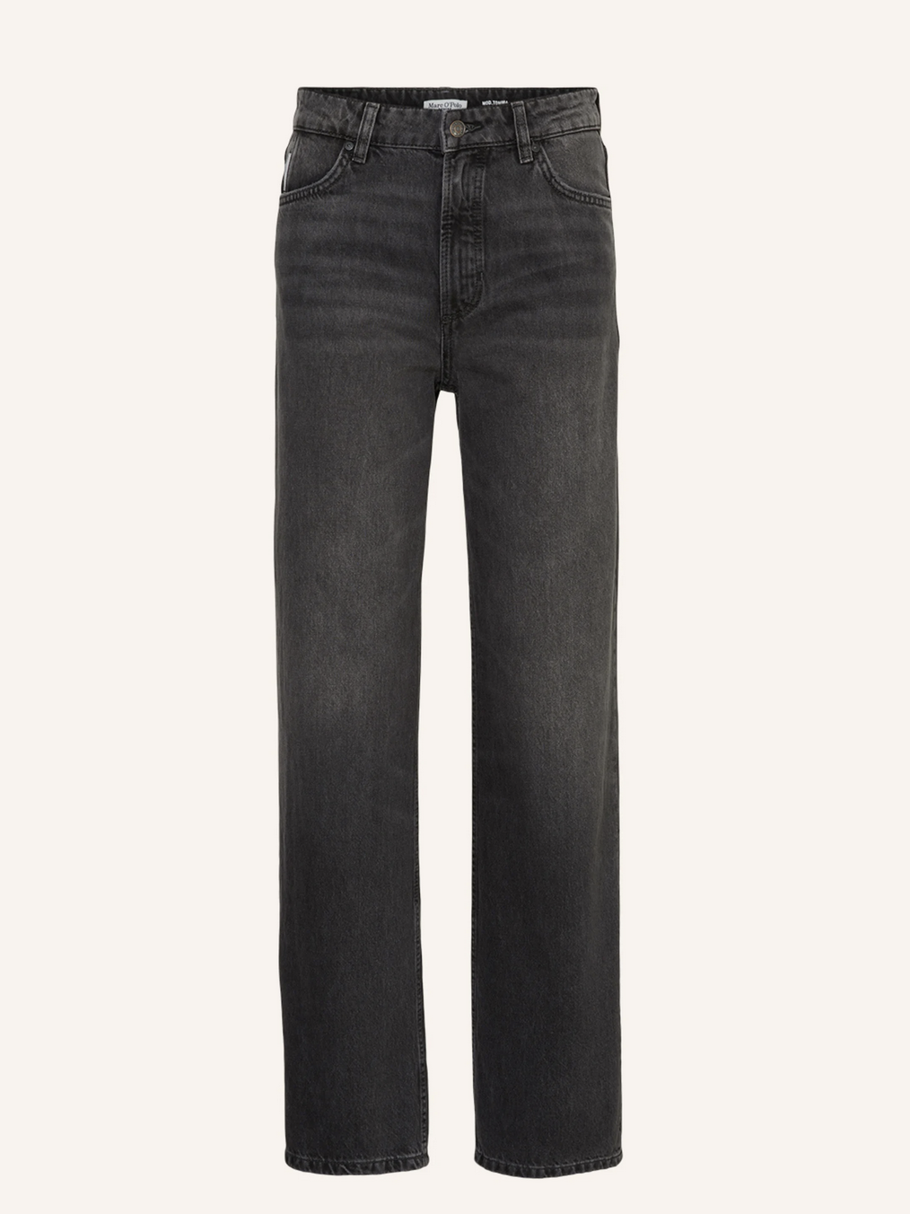 Jeans in Dunkelgrau Wide Leg Jeans von Marc O'Polo mit weitem Bein und hohem Bund