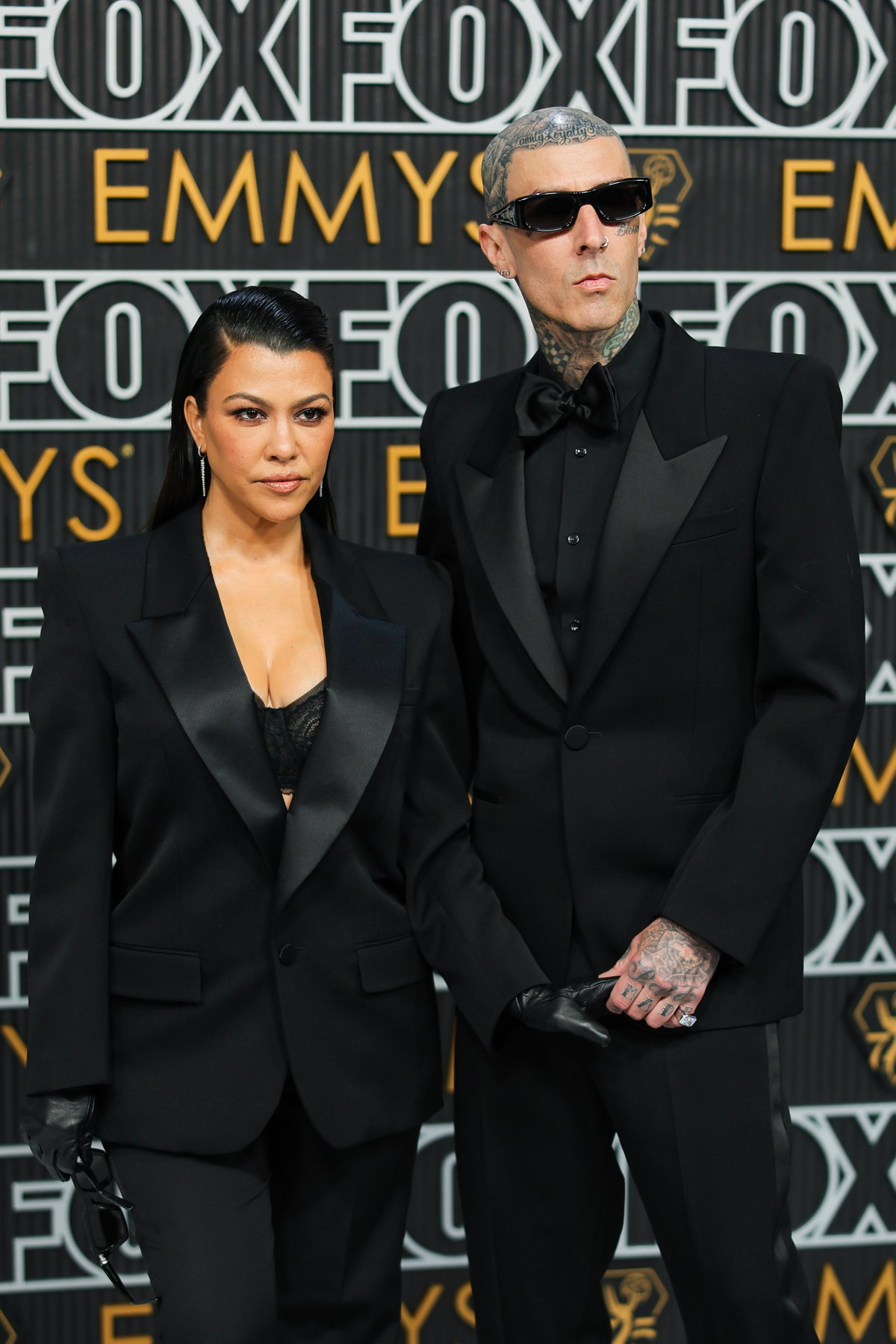 Kourtney Kardashian and Travis Barker Emmys 2024