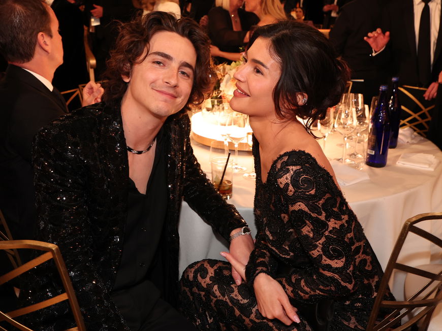 Kylie Jenner und Timothée Chalamet auf den Golden Globes 2024