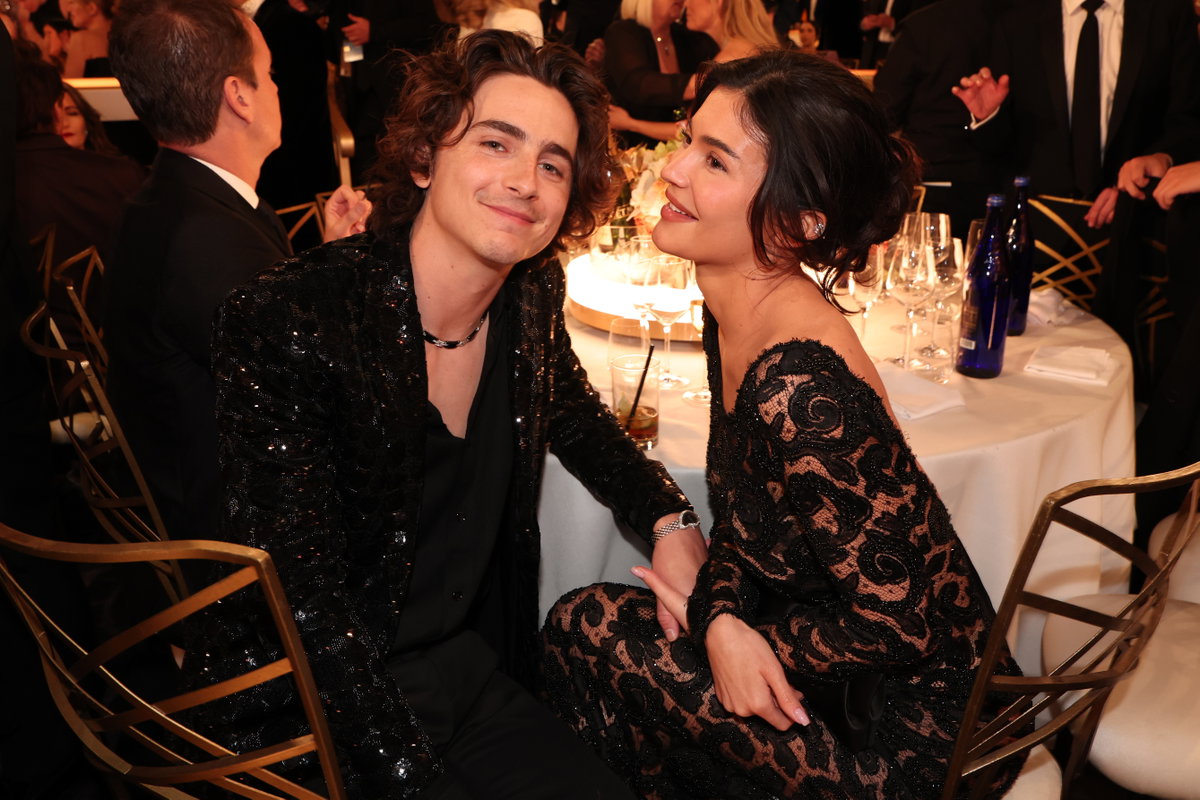 Kylie Jenner und Timothée Chalamet auf den Golden Globes 2024