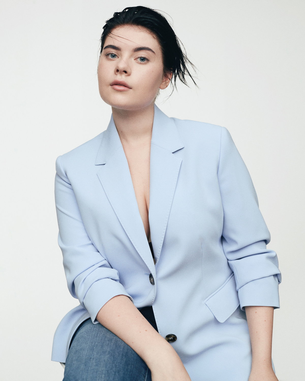 Supersüß – und superbequem! Wir lieben den Blazer aus stretchiger Baumwolle.
