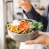 Fantastisch: Kichererbsensalat mit satten 39 g Eiweiß