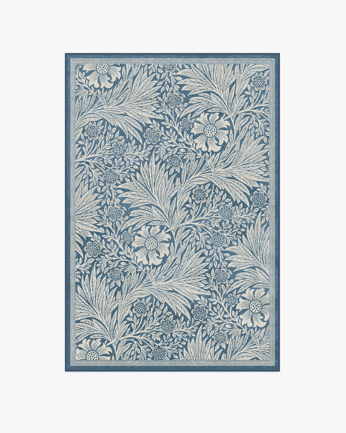 Ruggable x Morris & Co. Marigold Blau Teppich