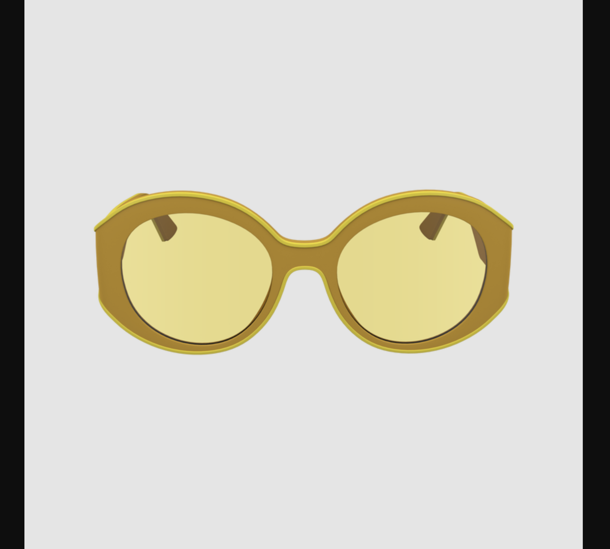 Longchamp Sonnenbrille in Gelb