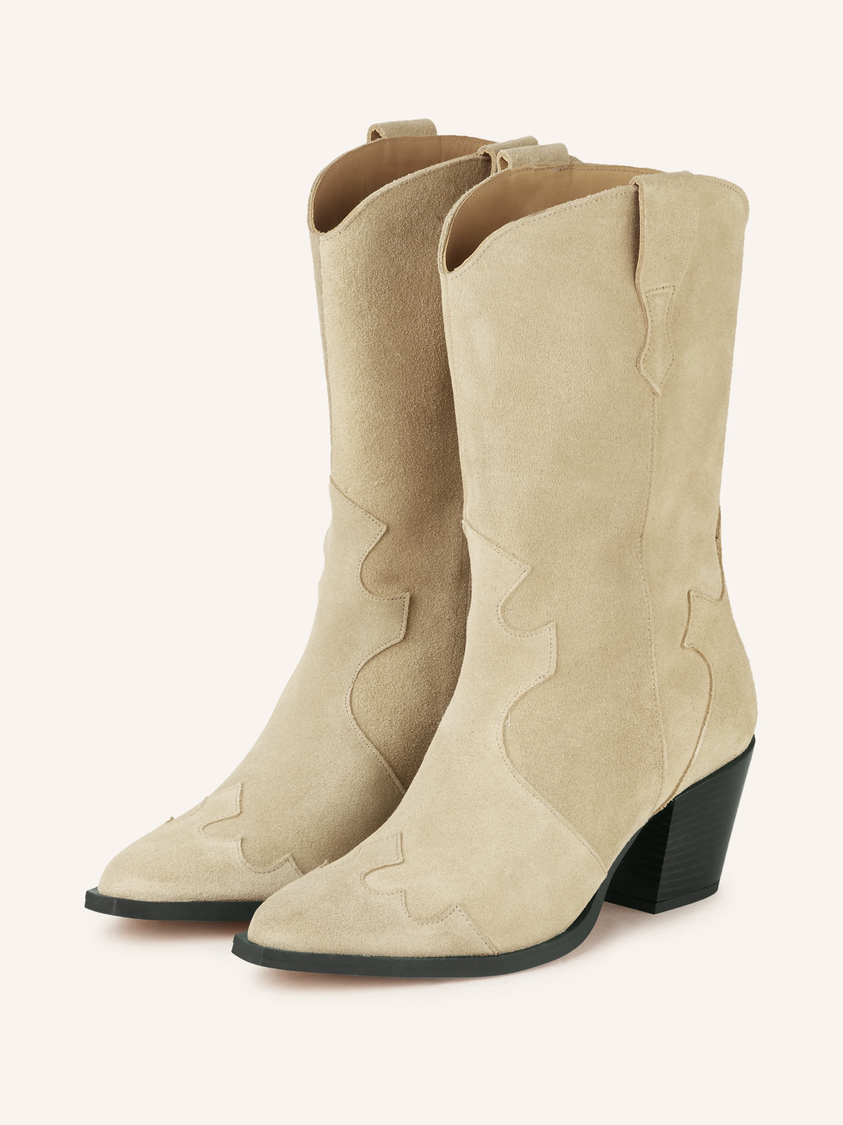 Cowboystiefel in Beige